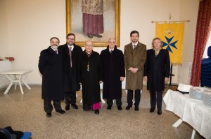 Il Prinicpe Gran Maestro ed il Gran Priore con alcuni dignitari dell'Ordine Militare di S. Brigida